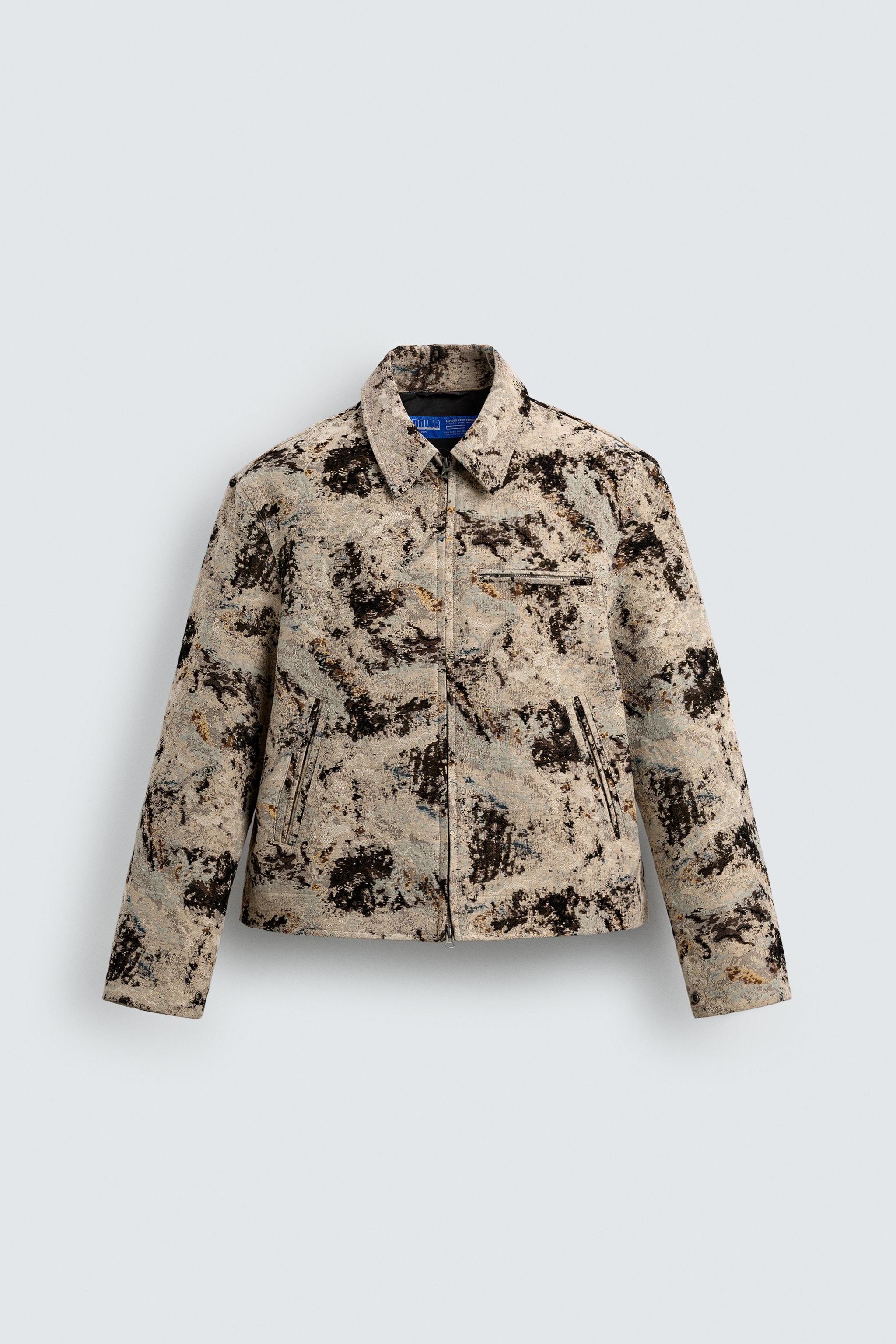 TEXTURED JACQUARD JACKET - Brown / Ecru | ZARA South Africa
