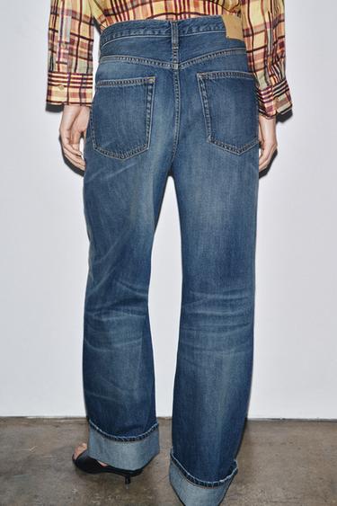 ZW COLLECTION BAGGY LOW-RISE JEANS - Blue by Zara - Image 2