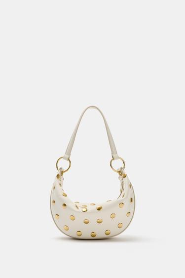 STUDDED SHOULDER BAG - white by Zara - Image 5