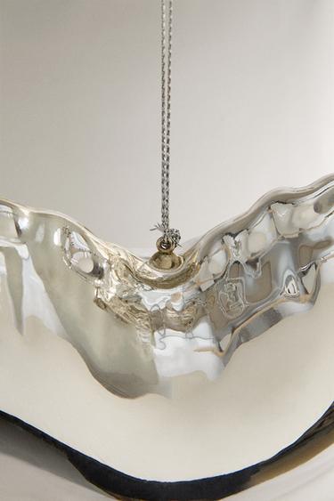 HEART BALLOON CHRISTMAS TREE DECORATION - Silver by Zara - Image 3