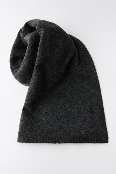 BUFANDA PUNTO BÁSICA - Gris Antracita de Zara
