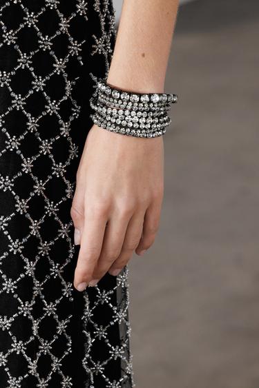 Zaras PACK ARMBAND MED RESÅR OCH STRASS - Mörk antracit - Bild 0