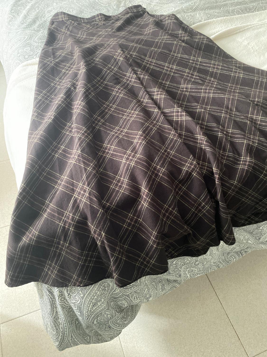 CHECK LONG SKIRT - Image 5