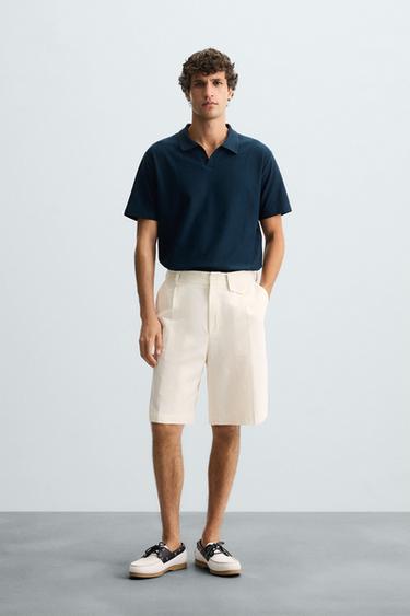 POLO-HEMD STRUKTUR - Marineblau von Zara - Bild 0