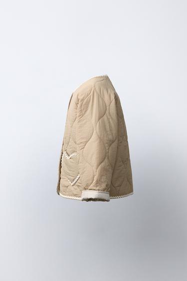 VESTE MATELASSÉE CŒURS - brun de Zara - Image 2
