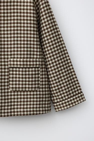 2-6 YEARS/ GINGHAM FLANNEL PYJAMAS - Brown by Zara