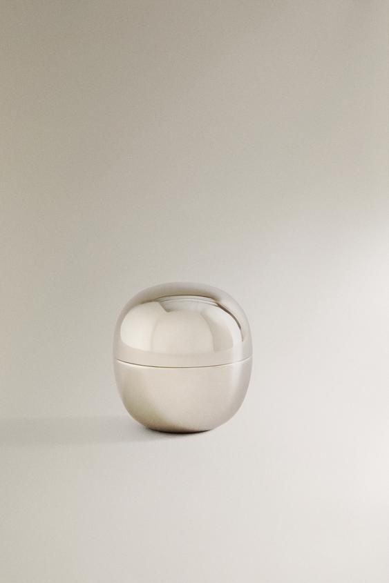 PETITE BOÎTE RONDE EN ACIER INOXYDABLE - Argent de Zara - Image 0