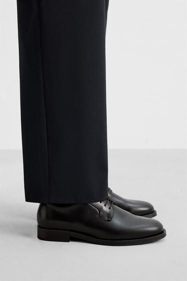 LEATHER DRESS SHOES - Black by Zara - Image 0