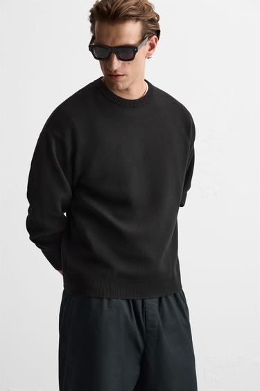 BASIC SOFT SWEATER - Black by Zara