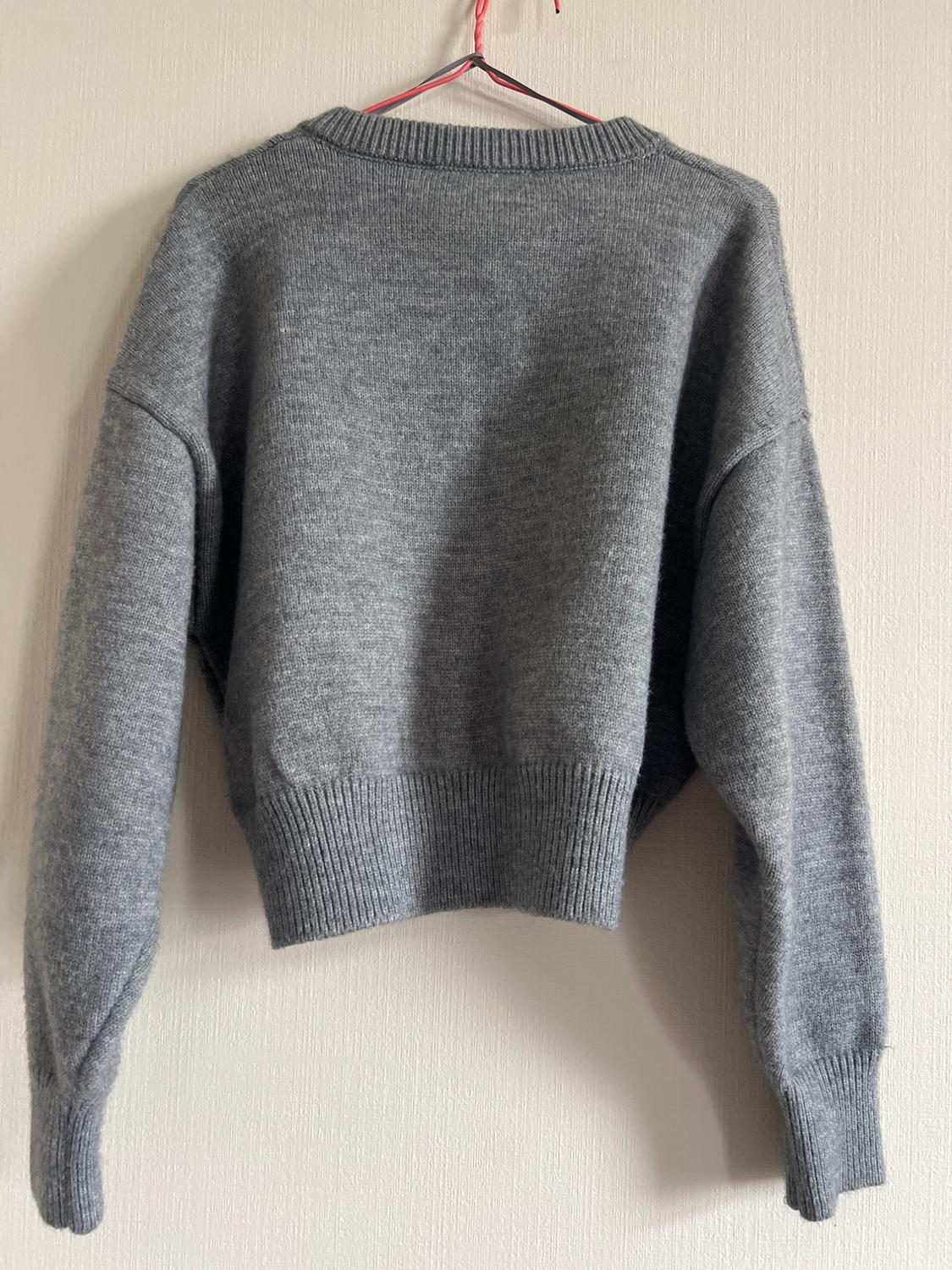 KNIT GREY CARDIGAN - Image 2