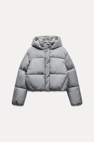 ANORAK ACOLCHADO WATER REPELLENT - Gris claro de Zara