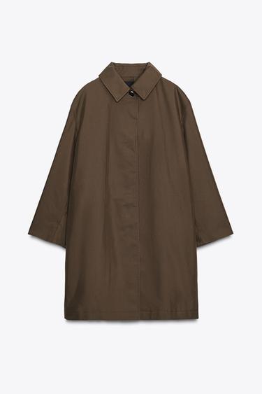 TRENCH WATER REPELLENT ZW COLLECTION - Caqui da Zara