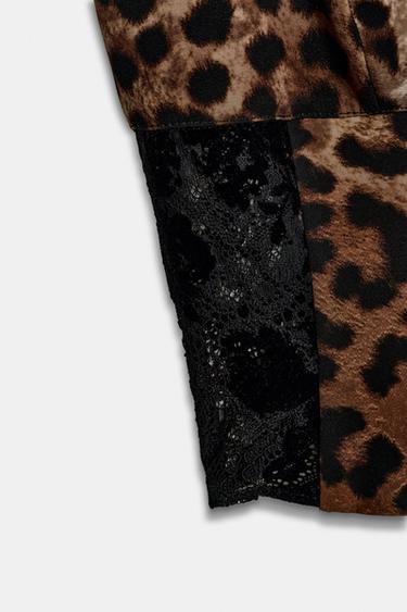 ANIMAL PRINT LACE TOP - Leopard by Zara - Image 7