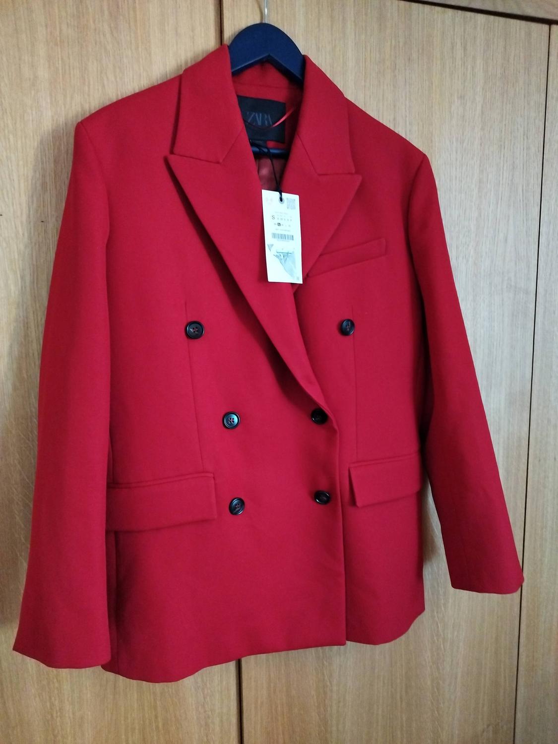 ZW COLLECTION DOUBLE-BREASTED STRAIGHT BLAZER - Image 4