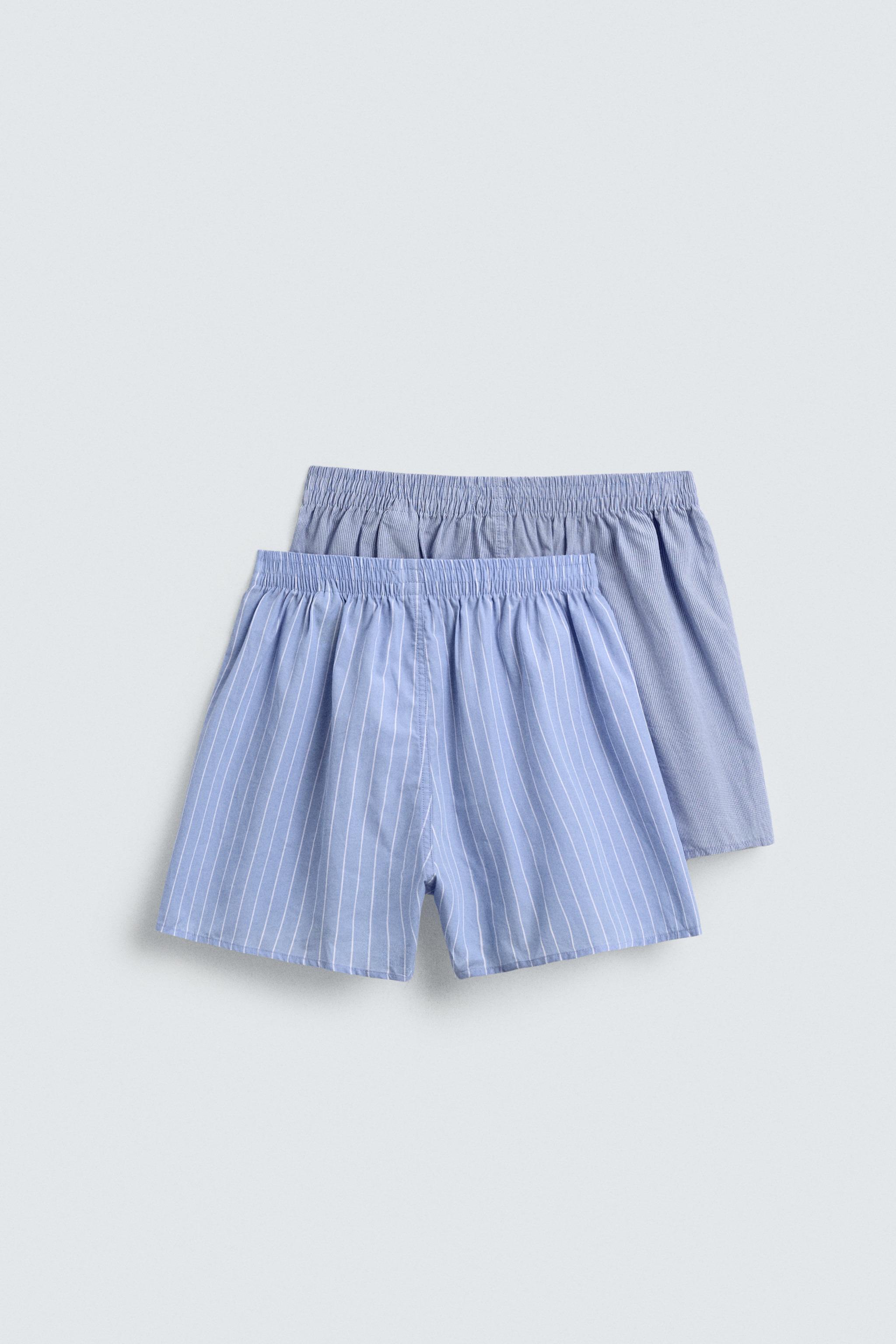 TWO-PACK OF COMBINED POPLIN BOXERS