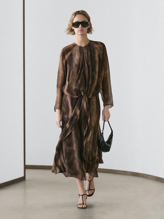 Flowing animal print dress from Zara - $200