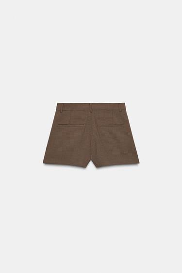 SHORT À PLIS ET BOUTONS - Kaki de Zara - Image 6