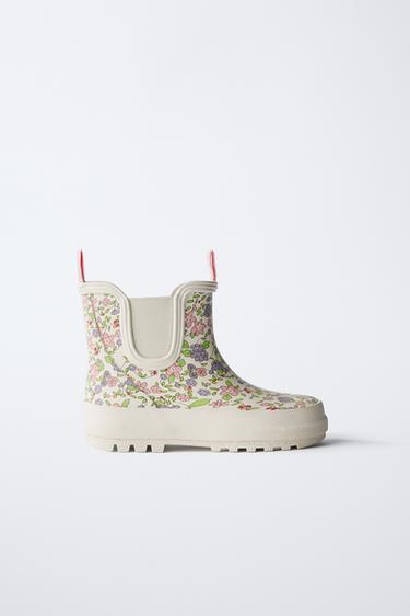 FLORAL WELLIES - White by Zara