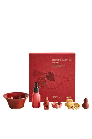 SET OF STONES AND FLEUR D'OSMANTHUS ESSENTIAL OIL (15 ML) - Crystal by Zara