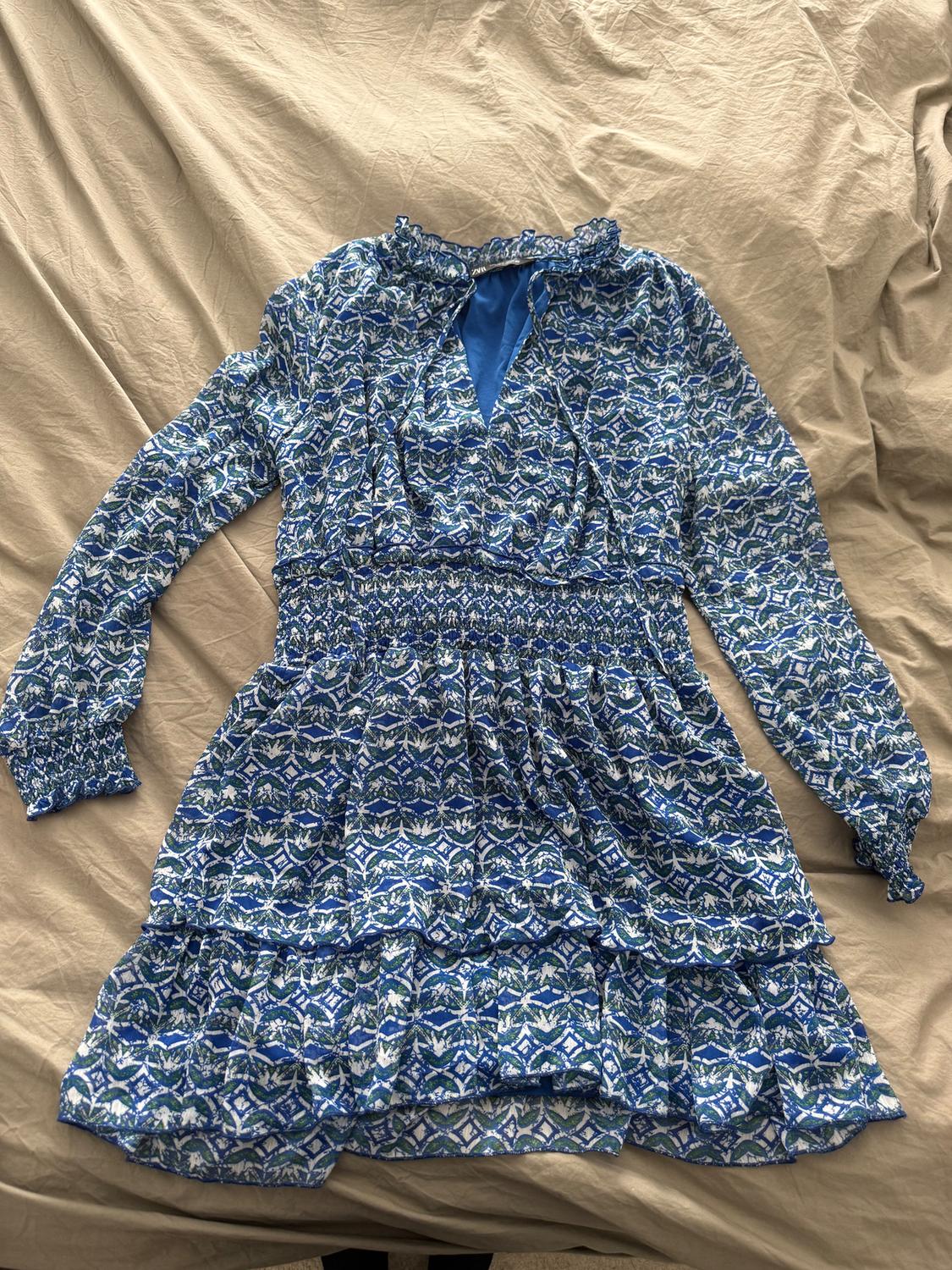 RUFFLED PRINT BLOUSE - Image 4