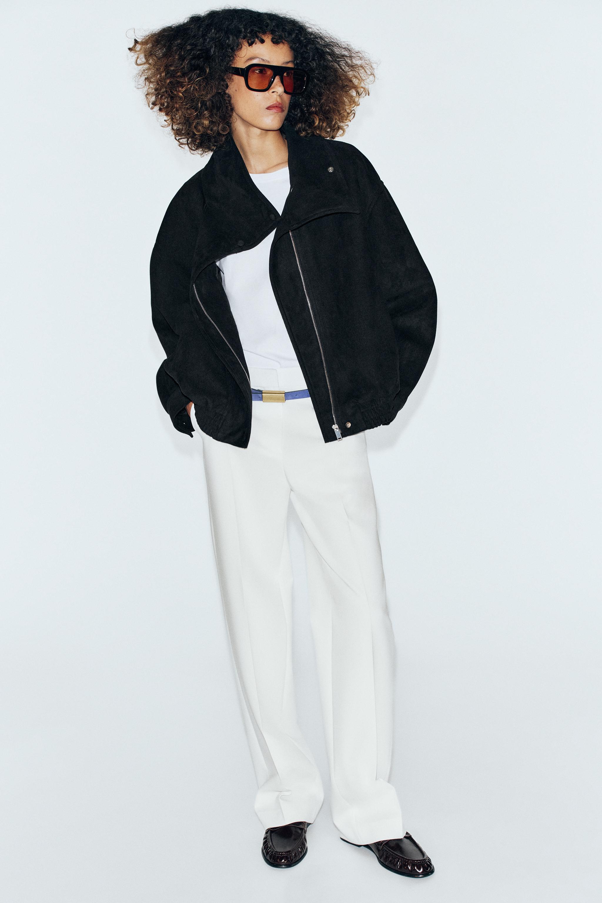 BLOUSON BOMBER EFFET DAIM