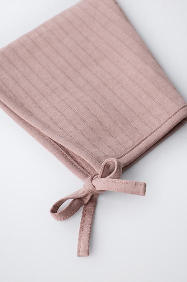 QUILTED BONNET - Chalk pink by Zara - Image 2