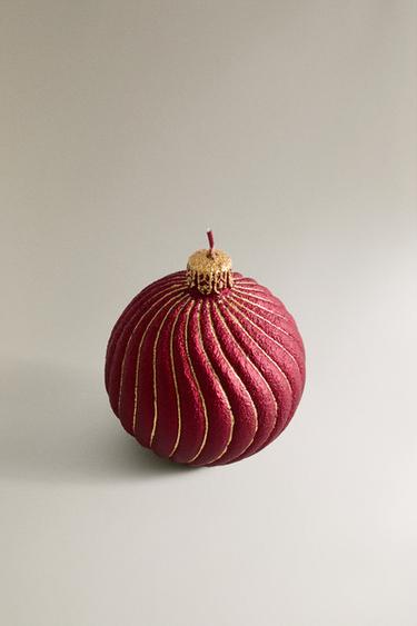 BOUGIE BOULE DE NOËL - Rouge de Zara - Image 1