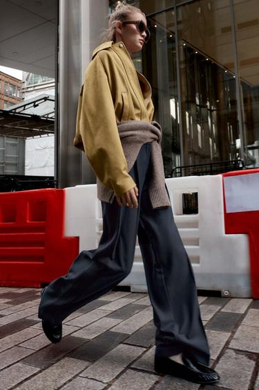 PANTALON BANDE LATÉRALE - Bleu marine de Zara - Image 3