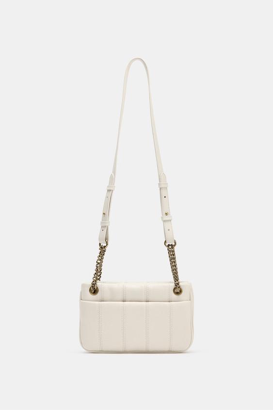 BOLSA A TIRACOLO ACOLCHOADA - branco | ZARA Brasil