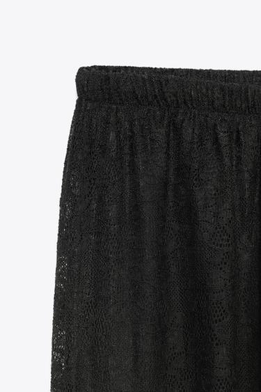 LACE BALLOON TROUSERS - Black by Zara - Image 7