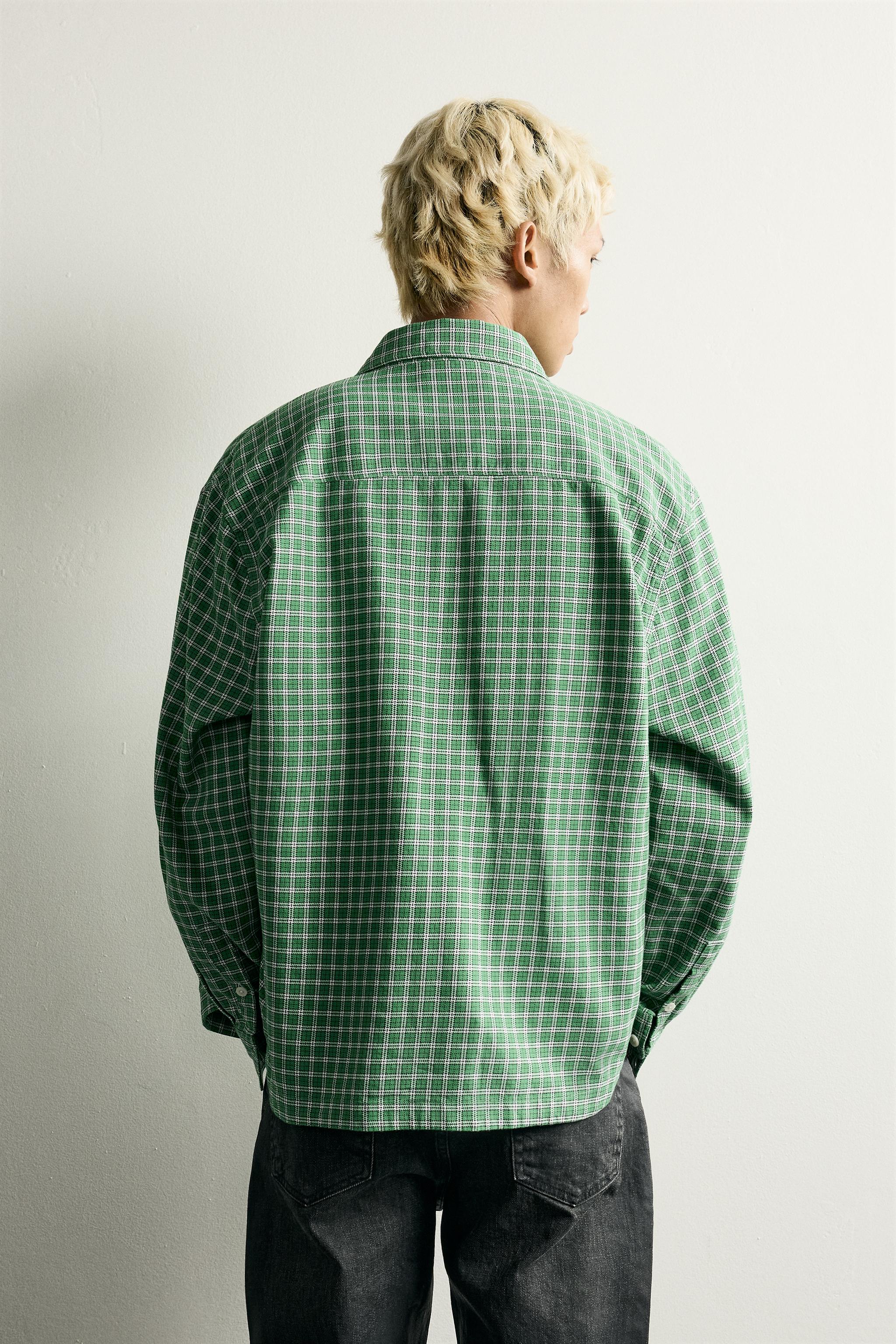 RELAXED FIT PLAID SHIRT