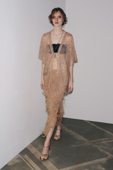 ZW COLLECTION EMBROIDERED BLOUSE - Pale pink by Zara