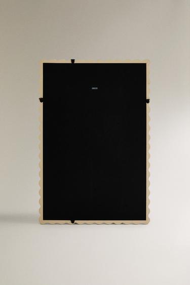 RECTANGULAR WALL MIRROR WITH WOODEN FRAME - White by Zara