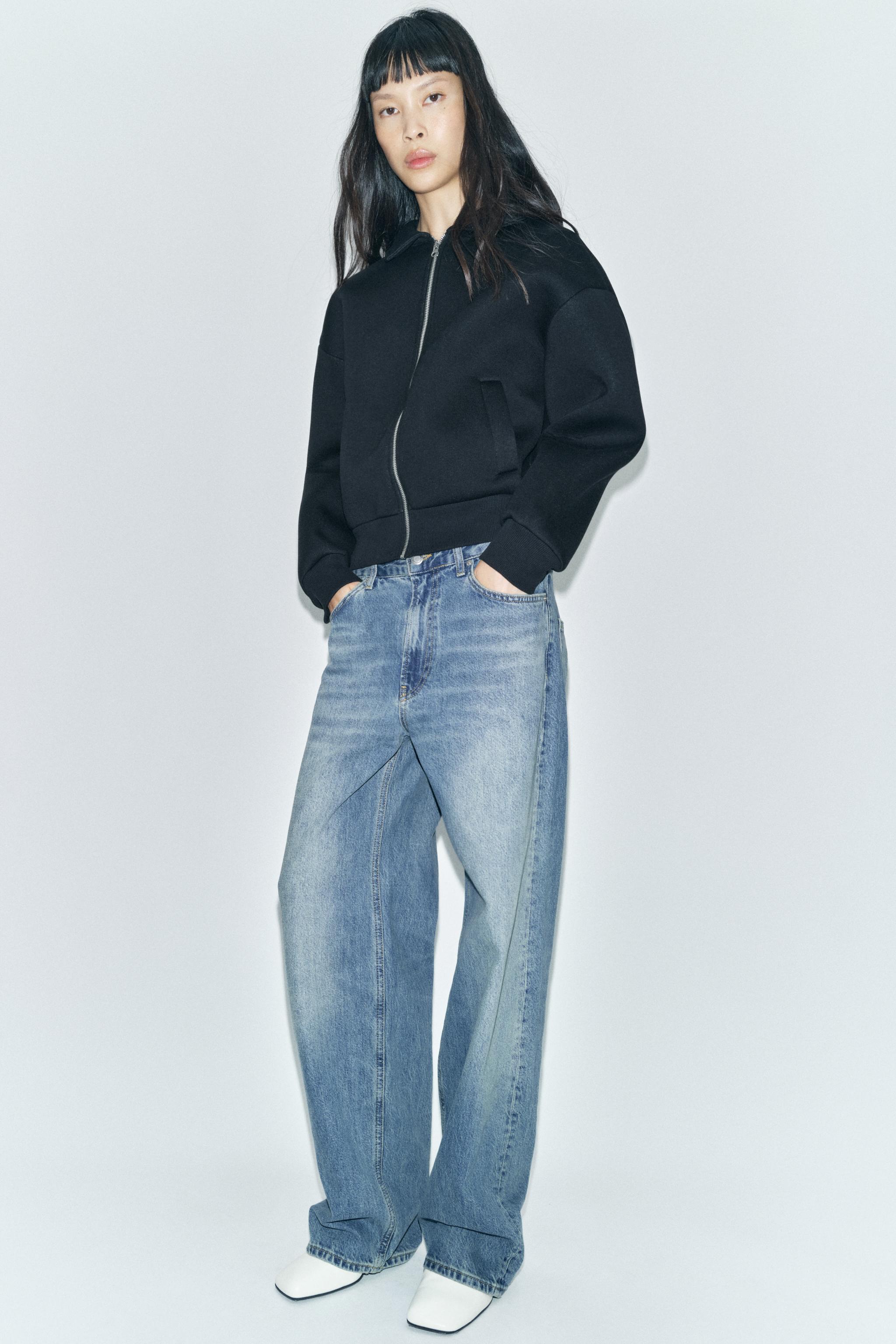 スキューバ風ボンバージャケット - ダークブラウン | ZARA Japan