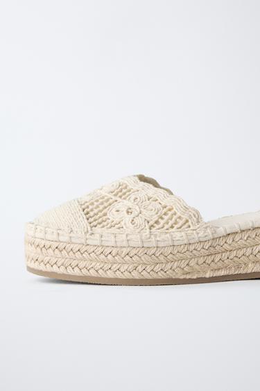 EMBROIDERED ESPADRILLES - Ecru White by Zara - Image 5