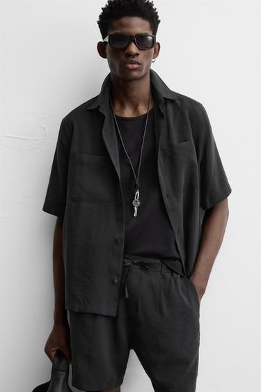 BERMUDA REGULAR FIT COURTE - Noir de Zara - Image 4