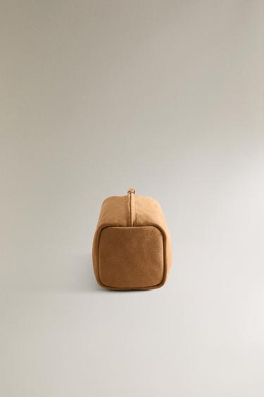 SOFT LEATHER WASH BAG - Brown by Zara - Image 2