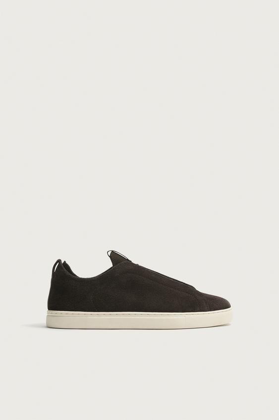 ZAPATILLA PIEL - Marrón de Zara - Imagen 0