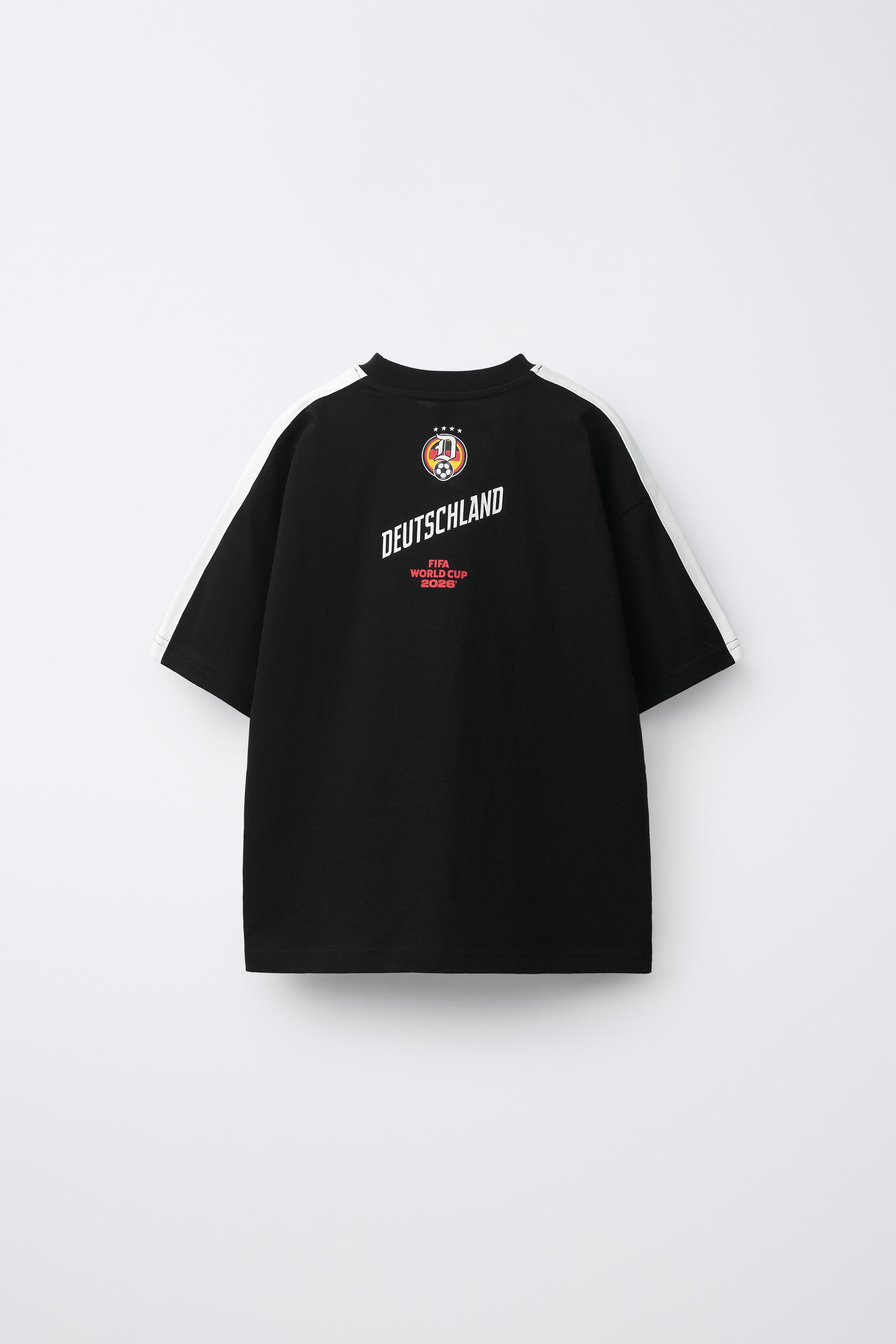 ドイツ FIFAワールドカップ ™ 2026 プリントTシャツ - ブラック | ZARA