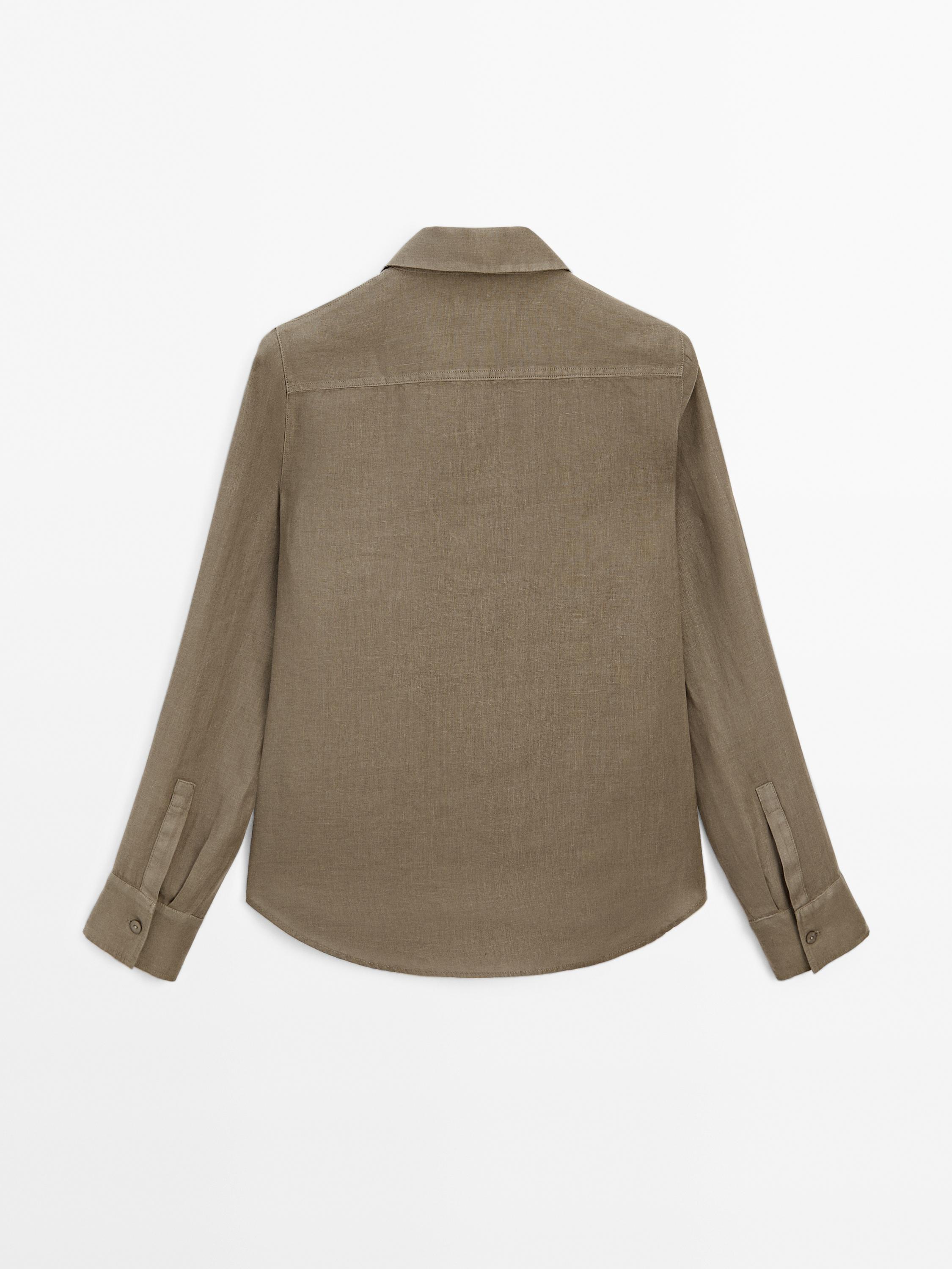 Flowing 100% linen shirt