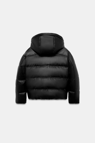 ANORAK MATELASSÉ MATIÈRE SYNTHÈTIQUE DÉPERLANT COUPE-VENT - Noir de Zara - Image 6