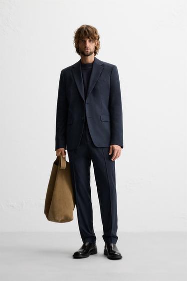 ZARA MAN☆新品タグ付☆チェック柄☆セットアップ☆スーツ☆ブレザー☆ 