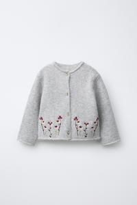 EMBROIDERED FLORAL CARDIGAN
