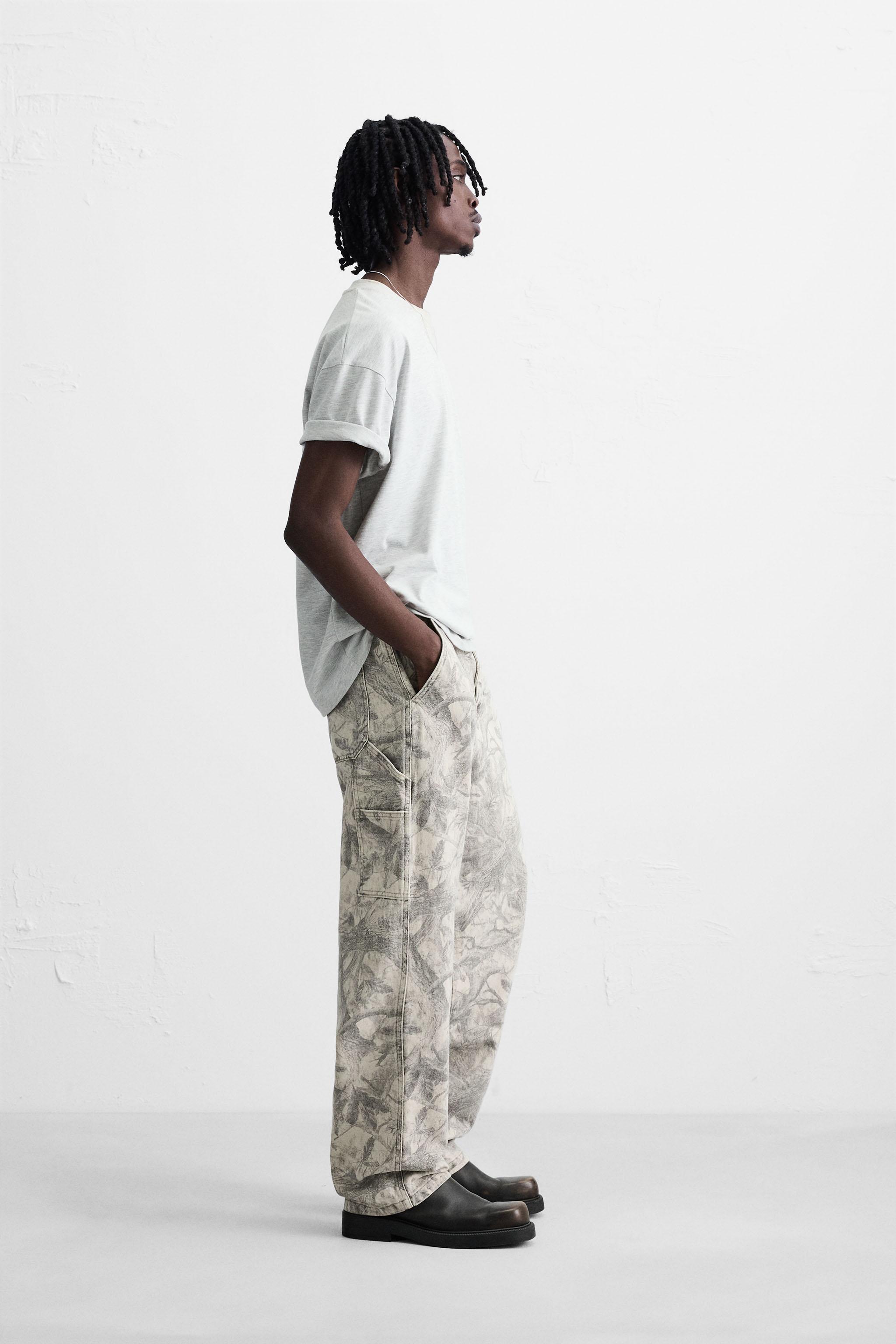 PANTALON DE CHARPENTIER À IMPRIMÉ ABSTRAIT