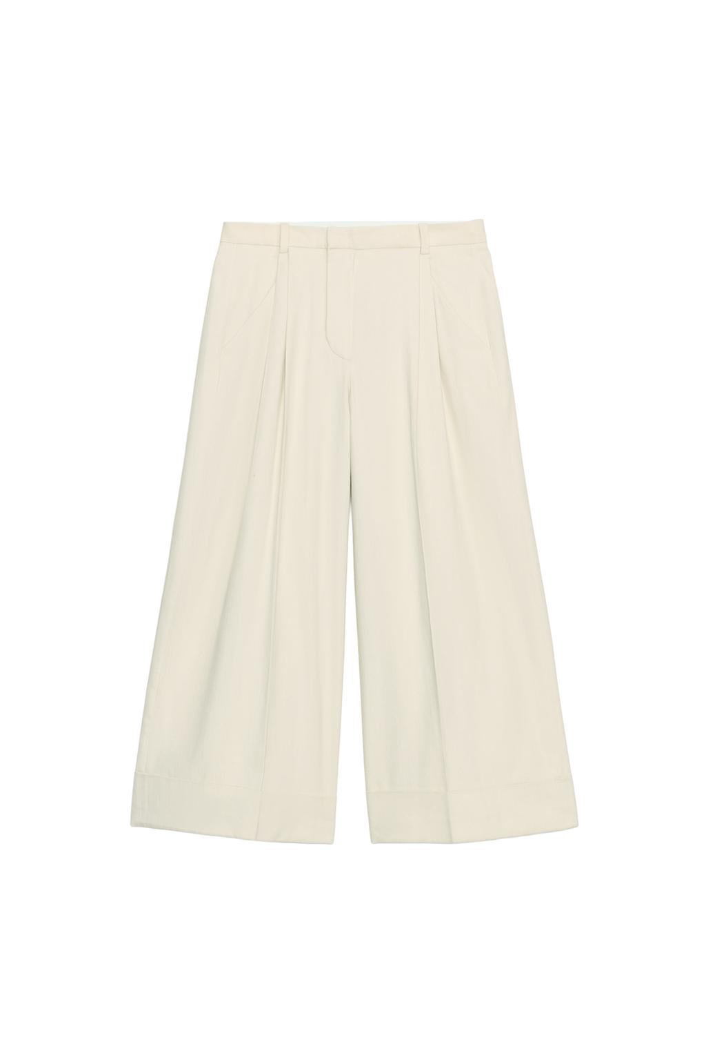 PLEATED LINEN PANTS ZW COLLECTION - image 3