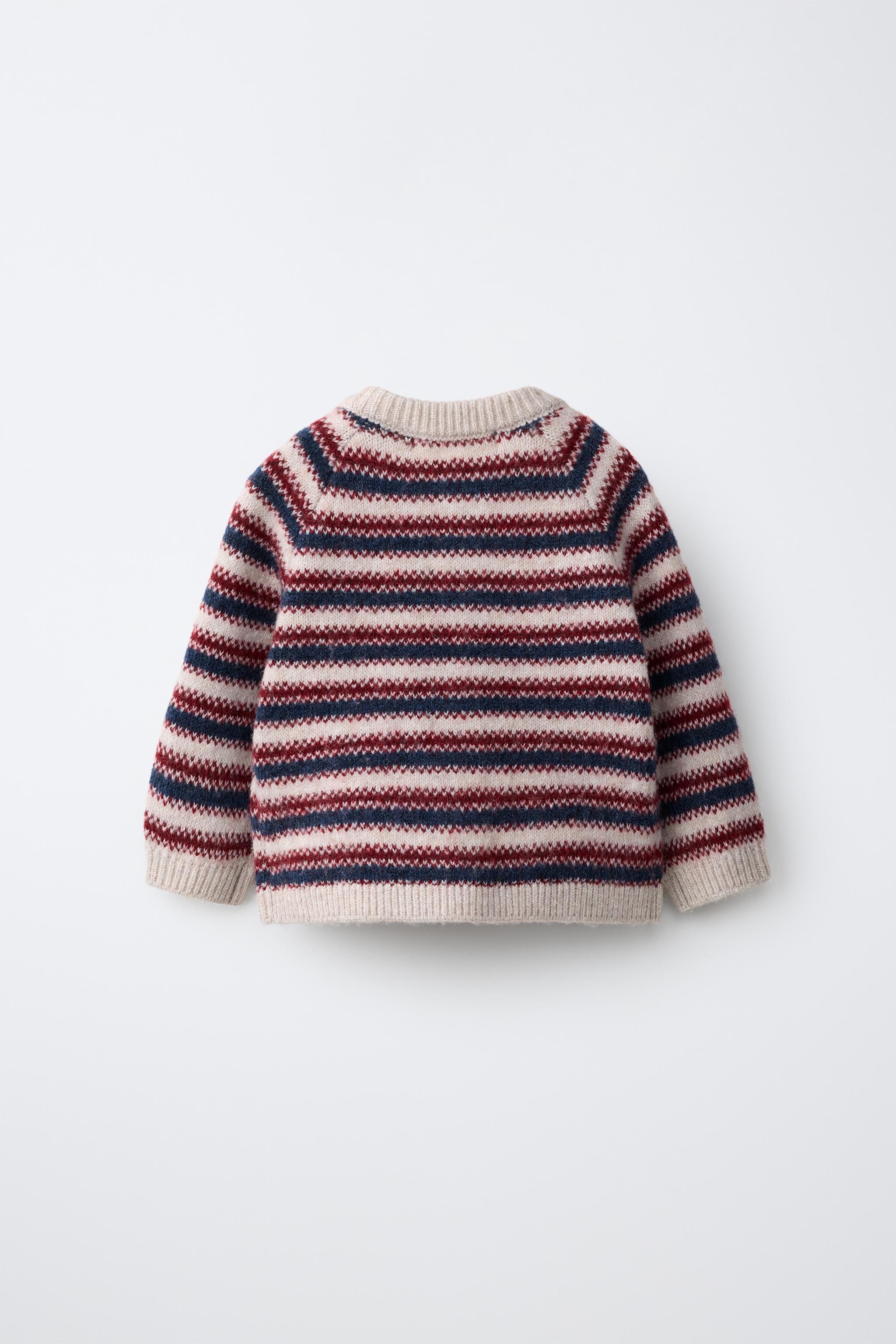 GILET EN MAILLE RAYURES