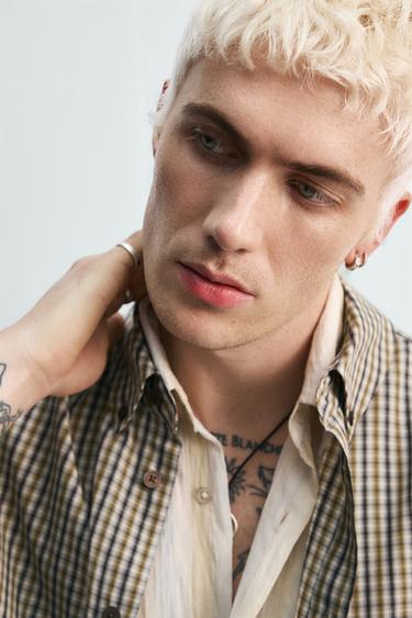 CHECK SHIRT LIMITED EDITION - Green by Zara - Image 4