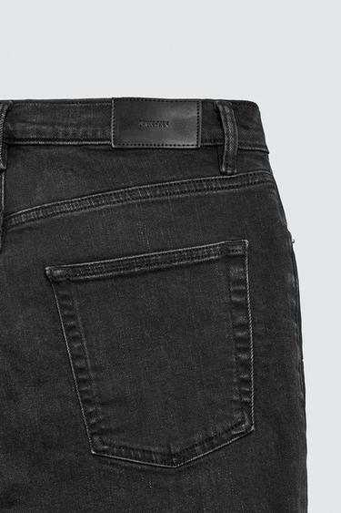JEANS SLIM FIT BÁSICO - Carbón de Zara