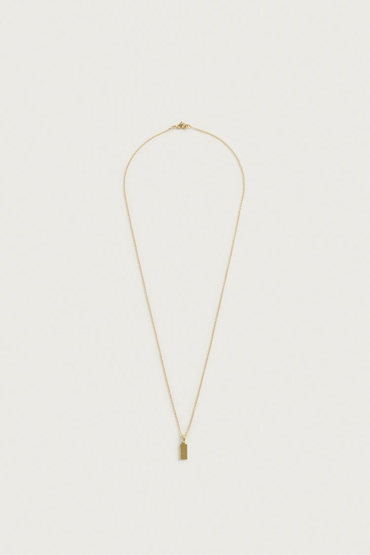 PLATE PENDANT CHAIN — Golden