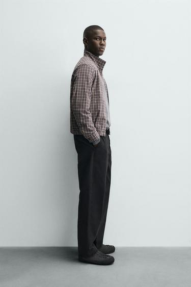 REGULAR FIT CHINO TROUSERS - Black by Zara - Image 3